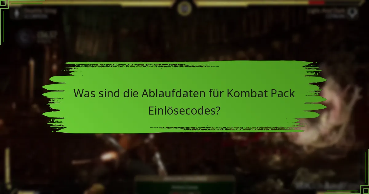 Wie verwendet man Mortal Kombat 11 Kombat Pack Einlösecodes?