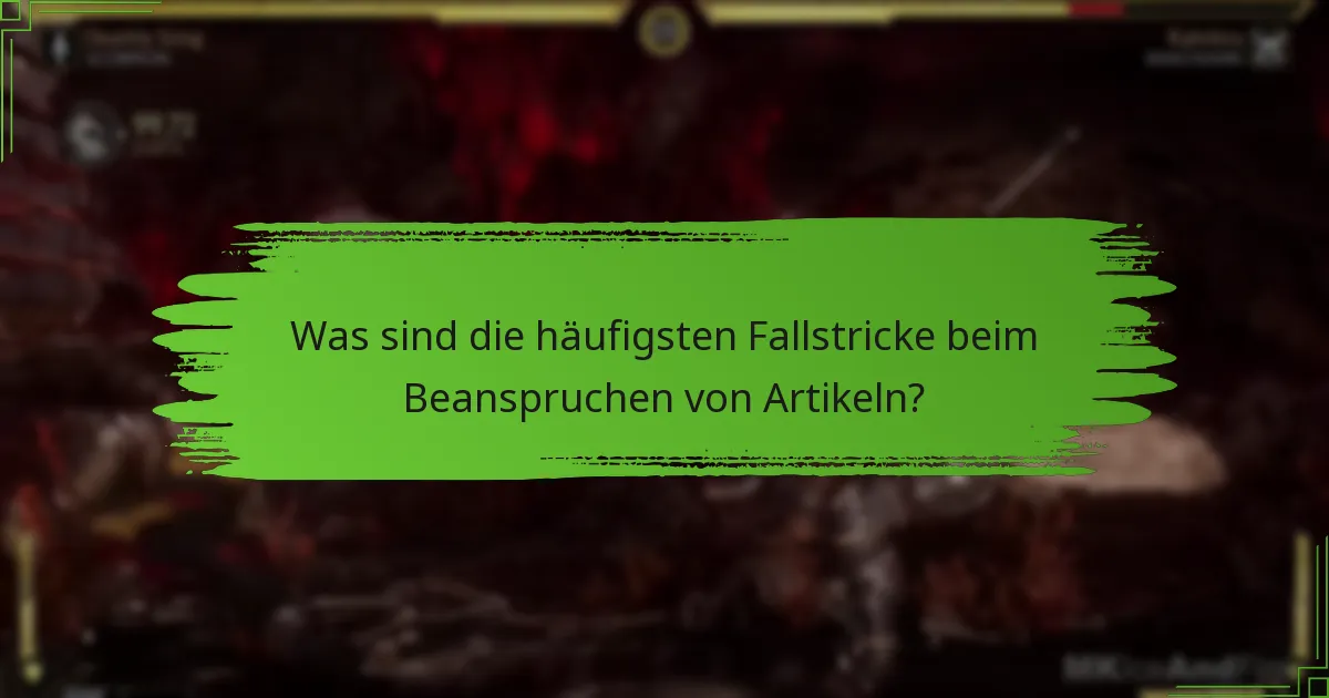 Welche Strategien können Spieler nutzen, um Artikel effektiv zu beanspruchen?