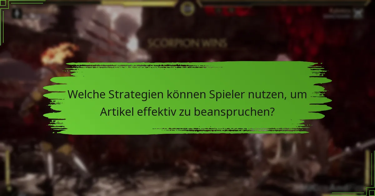 Was sind die häufigsten Fallstricke beim Beanspruchen von Artikeln?