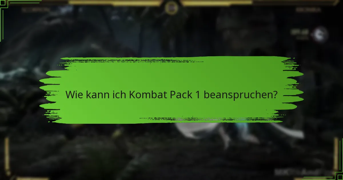 Wo kann ich Kombat Pack 1 kaufen?
